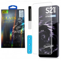 Захисне скло Samsung S21 Plus G996 S21+ Curved 3D Glass (UV)
