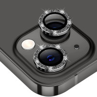 Защитное стекло на камеру iPhone 16 16+ Plus стразы (с камнями)