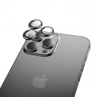 Захисне скло на камеру iPhone 15 Pro Max (рамка метал)