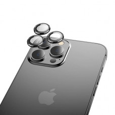 Защитное стекло на камеру iPhone 15 Pro Max (рамка металл)