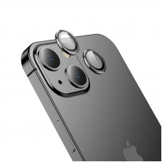 Захисне скло на камеру iPhone 15 Plus (рамка метал)