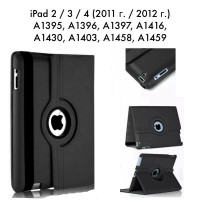 iPad 2 3 4 Чохол книжка Поворотний (чорний)