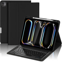 Чохол iPad Pro 13 A2925\A2926\A3007 Відсік стілусу Клавіатура (чорний)