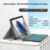Чехол книжка Samsung Tab A8 X200 X205 Клавиатура с подсветкой