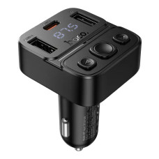 Модулятор ФМ Швидка зарядка 2USB+PD 35W BT mic (hoco)