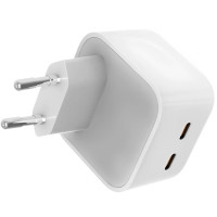 Мережевий смарт адаптер блок iPhone 17 2х TypeC 35W (A2676)