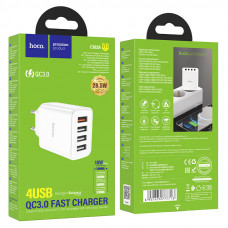 Мережевий адаптер Блок Швидка зарядка 4USB (hoco)