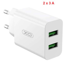 Мережевий адаптер Блок Швидка Зарядка 2USB 3A (XO)