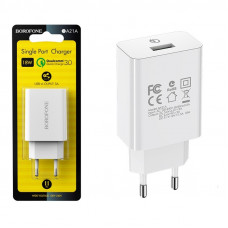 Блок Швидка зарядка Quick Charge Qualcomm 18W 3A (Borofone BA21A)