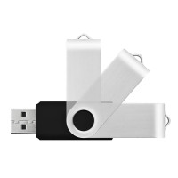 Флешка USB Flash пам'ять 2Gb поворотна (метал)