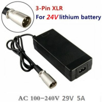 Зарядне самокату велосипеда 29V 5A штекер XLR (3-pin)
