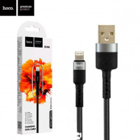 USB apple lightning кабель тканинний 1m (hoco)