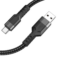 USB кабель type-C 3A 1,2m Толщина 6мм! (тканевый)
