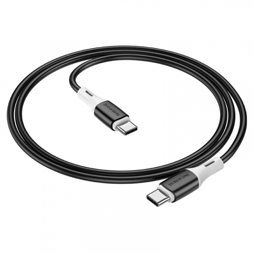 PD кабель type-C to type-C 3A 1m 60W (силіконовий)