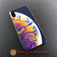 iPhone X XS 10 чохол малюнок Glass Case Bubbles
