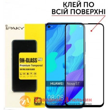 Захисне скло Huawei Nova 5T Повний клей Загартоване
