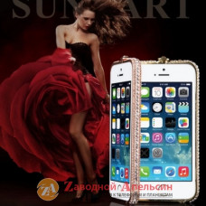 iPhone 6 7 бампер Luxery diamond rose gold
