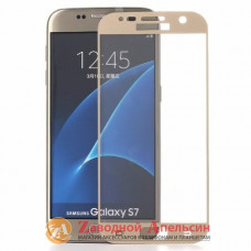 Захисне скло Samsung G930 S7 Tempered Glass gold