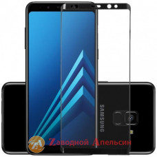 Защитное стекло Samsung A8 A530 Glass full черн