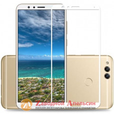 Защитное стекло  Huawei Honor 7X Glass full бел