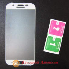 Захисне скло Samsung A7 2017 A720 full GLASS white