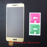 Захисне скло Huawei P8 lite 2017 GLASS full золот