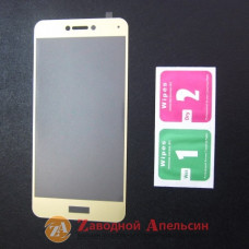 Защитное стекло Huawei P8 lite 2017 GLASS full золот