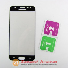 Защитное стекло Samsung J3 2017 J330 GLASS full black