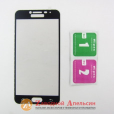 Захисне скло Samsung C5 full GLASS black
