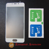 Защитное стекло Meizu U10 Full Glass white полное