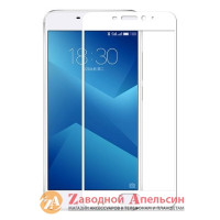 Захисне скло Meizu M5 Note M3e GLASS full повне бел