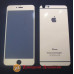 Защитное стекло iPhone 6+ 6s plus 2в1 золотое