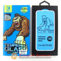 Скло iPhone 6 6s 7 8 se Gorilla Glass небитка кромка бел