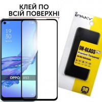 Захисне скло Oppo A53 A32 A33 Full Glue Glass black