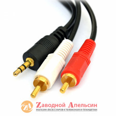 ТВ TV\AVкабель 3,5мм - 2 RCA 1,5м