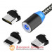 USB кабель магнитный lightning+micro+type-C XO 3в1