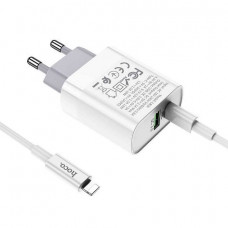 Швидка зарядка Hoco PD + USB 3A 20W lightning