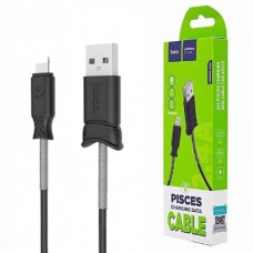 USB кабель Apple iPad lightning 1m Hoco X24 посилений