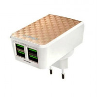 Мережевий адаптер 4USB LDNIO DL-AC62 gold