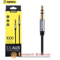 Аудіо кабель AUX Remax RL-L100 чорний 1m