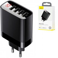 Смарт адаптер Baseus 4USB 30W быстрая зарядка