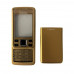 Nokia 6300 корпус панель клавиатура золотой