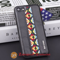 iPhone 7 8 чехол кожа G-CASE Folk series орнамент