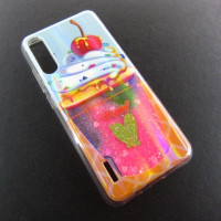 Xiaomi Mi A3 CC9E чохол плаваючі блискітки Акваріум Ice Cream