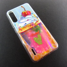 Xiaomi Mi A3 CC9E чохол плаваючі блискітки Акваріум Ice Cream