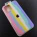 iPhone 12 pro max Чохол Веселка Silicone Case (rainbow)