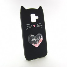 Samsung J6 J600 A6 A600 A8 A530 Объемный чехол 3D LoveCat