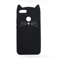 Xiaomi Redmi 6 6A чехол детский 3D Cats (черный)