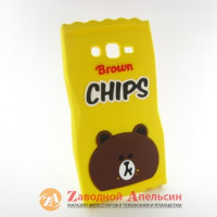 Samsung G530 G531 Grand J2 Prime чохол Brown Chips
