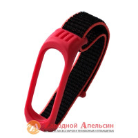 Ремешок нейлоновый Xiaomi Mi Band 3,4,5,6 pink